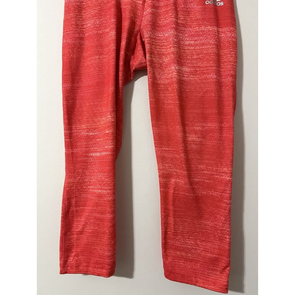 Adidas Performer Mid-Rise Capri Athletic Pink Climalite Tights Size S - Picture 6 of 7